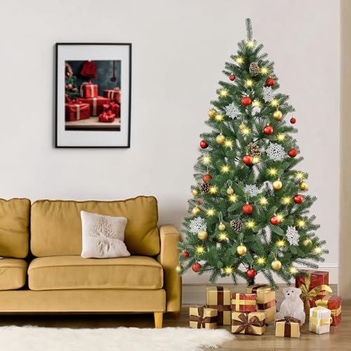 Juskys künstlicher Weihnachtsbaum 180 cm mit LED Beleuchtung & Ständer - 2
