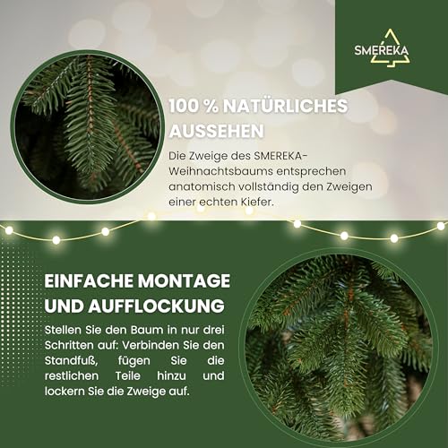 Smereka künstliche Nordmanntanne 180 cm - 6