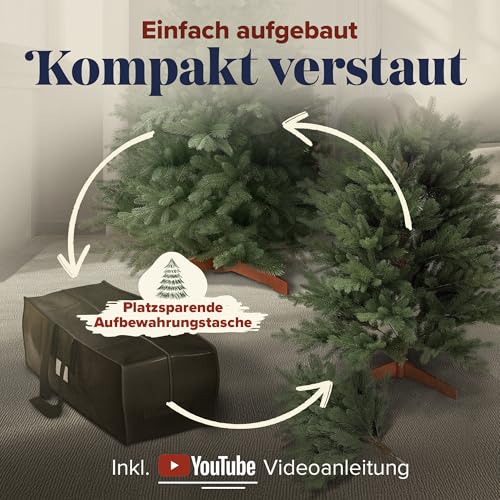 Pure Living 100% Spritzguss Weihnachtsbaum (180 cm) - 6