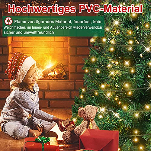 Aufun künstlicher Weihnachtsbaum mit Beleuchtung 250 LED warm-weiß - 6