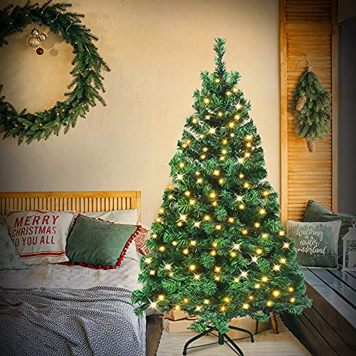 Aufun künstlicher Weihnachtsbaum mit Beleuchtung 250 LED warm-weiß - 9