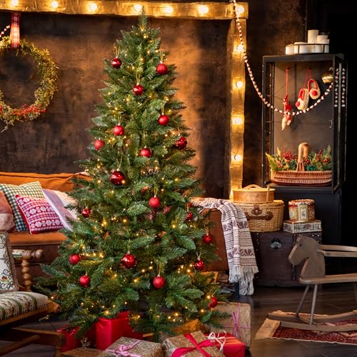 FairyTrees künstlicher Weihnachtsbaum Fichte Natur - 3