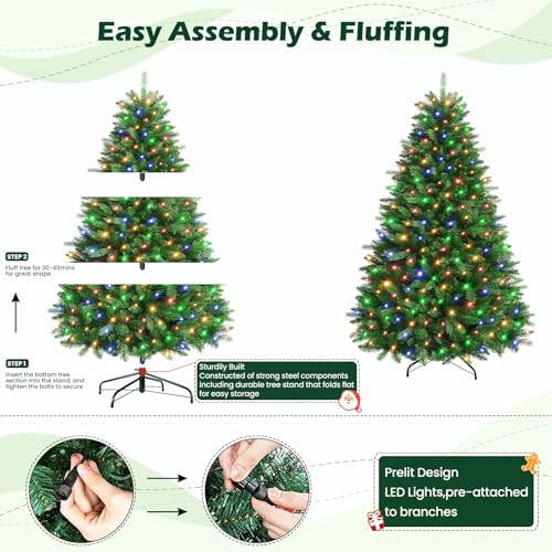 SHareconn Baum mit Beleuchtung 150 cm - 8