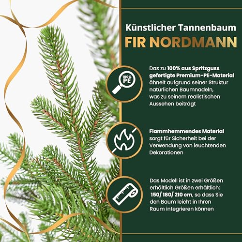 TreesHouse Spritzguss Nordmanntanne 210 cm - 5