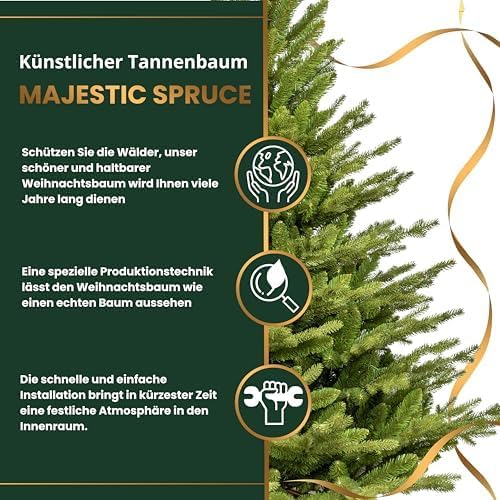 TreesHouse Fichte 150 cm mit Holzkisten-Ständer - 4