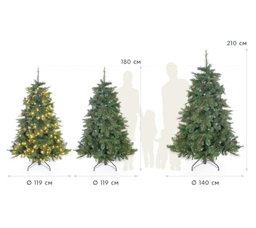 Evergreen künstliche Weihnachtsfichte 180 cm - 6