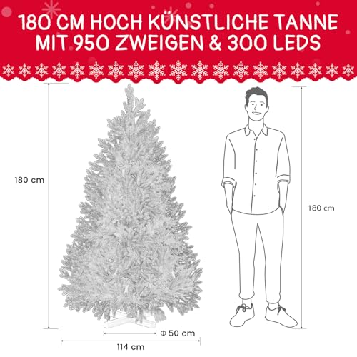 Soontrans Weihnachtsbaum mit Beleuchtung 180 cm - 4