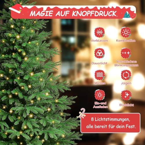 Soontrans Weihnachtsbaum mit Beleuchtung 180 cm - 3