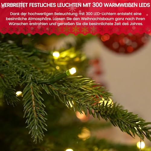 Soontrans Weihnachtsbaum mit Beleuchtung 180 cm - 3