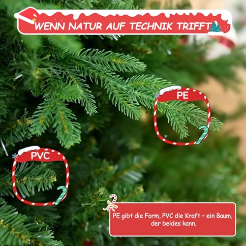 Soontrans Weihnachtsbaum mit Beleuchtung 180 cm - 5