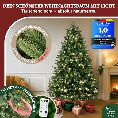 MerryTree künstlicher Weihnachtsbaum Jotunn mit LED-Beleuchtung (210 cm) - 2