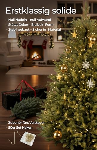 4smile Premium künstlicher Weihnachtsbaum (180 cm) - 4