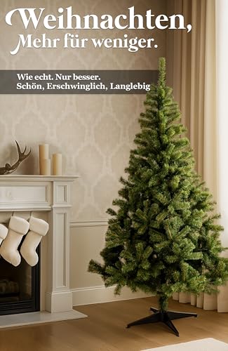 4smile Premium künstlicher Weihnachtsbaum 180 cm Dunkelgrün - 2