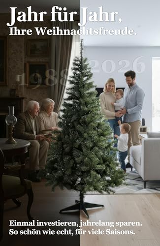 4smile Premium künstlicher Weihnachtsbaum 180 cm Dunkelgrün - 3