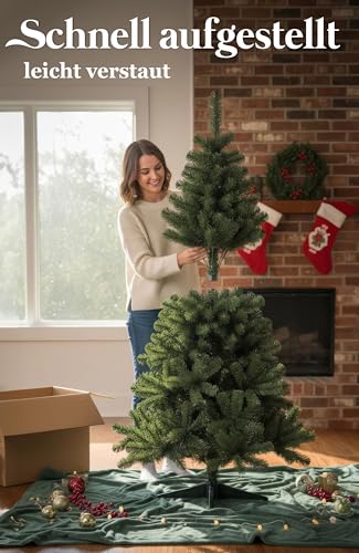 4smile Premium künstlicher Weihnachtsbaum 180 cm Dunkelgrün - 6