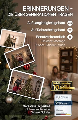 4smile Premium PE-Weihnachtsbaum (180cm) - 4