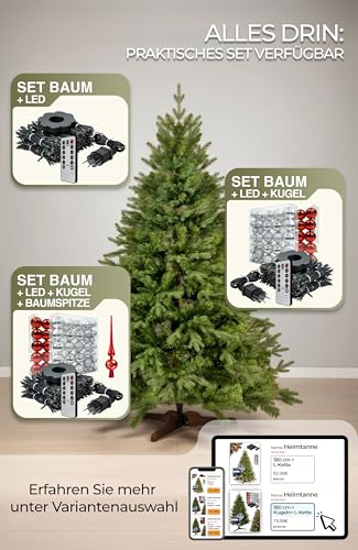4smile Premium PE-Weihnachtsbaum (180cm) - 6
