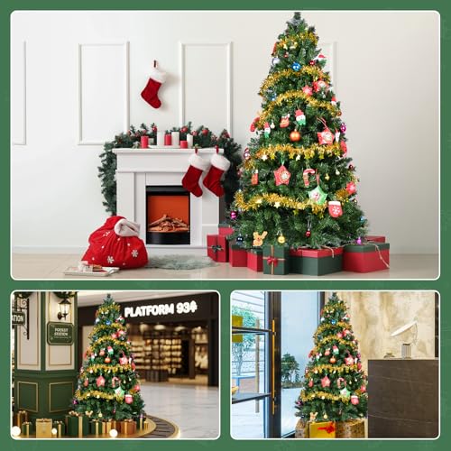 Yeaupe Pro Weihnachtsbaum mit Dekoration (150cm) - 7