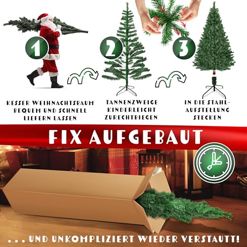Kesser Weihnachtsbaum künstlich 180cm mit 588 Spitzen - 5