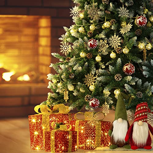 Gigalumi künstlicher Weihnachtsbaum mit Schnee-Effekt und Tannenzapfen - 2