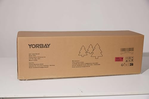 Yorbay künstlicher Weihnachtsbaum mit Beleuchtung und Schneeflocken - 2