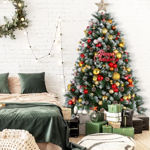Himimi geschmückter Weihnachtsbaum mit Tannenzapfen - 11