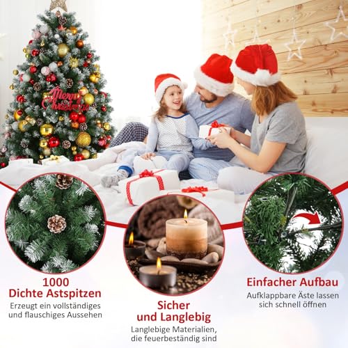 Himimi geschmückter Weihnachtsbaum mit Tannenzapfen - 4