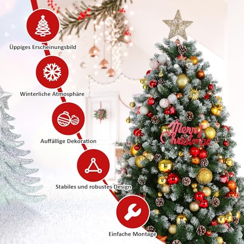 Himimi geschmückter Weihnachtsbaum mit Tannenzapfen - 9
