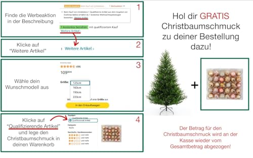 EveXmas hochwertiger künstlicher Weihnachtsbaum Onyx - 2