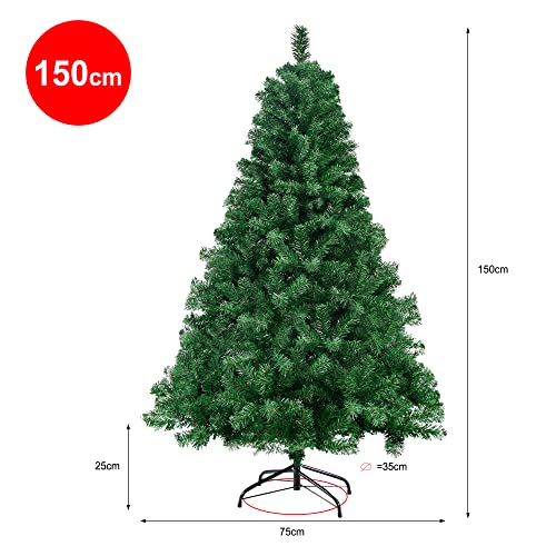 Homewit künstliche Weihnachtsbaum 150 cm (Ø ca. 75 cm) - 3
