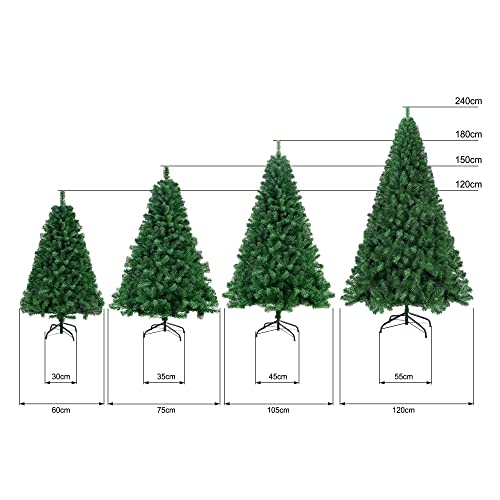 Homewit künstliche Weihnachtsbaum 150 cm (Ø ca. 75 cm) - 4