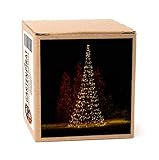 LED Baum warmweiß außen – Moderner Weihnachtsbaum – LED Lichtbaum – Mit energieeffizienten 640 LED – Warmweiß – 4 m – Bezaubernder Hingucker Outdoor