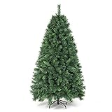 SALCAR Weihnachtsbaum künstlich 180cm mit 580 Spitzen, Tannenbaum künstlich Schnellaufbau inkl. Christbaum-Ständer, Weihnachtsdeko - grün 1,8m