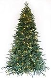 Künstlicher Weihnachten Baum – Christbaum künstlich klein – Weihnachtsbaum Kunststoff – Weihnachtsbaum künstlich mit LED Lichterkette – Energieeffizient – Naturgetreu – 120 cm