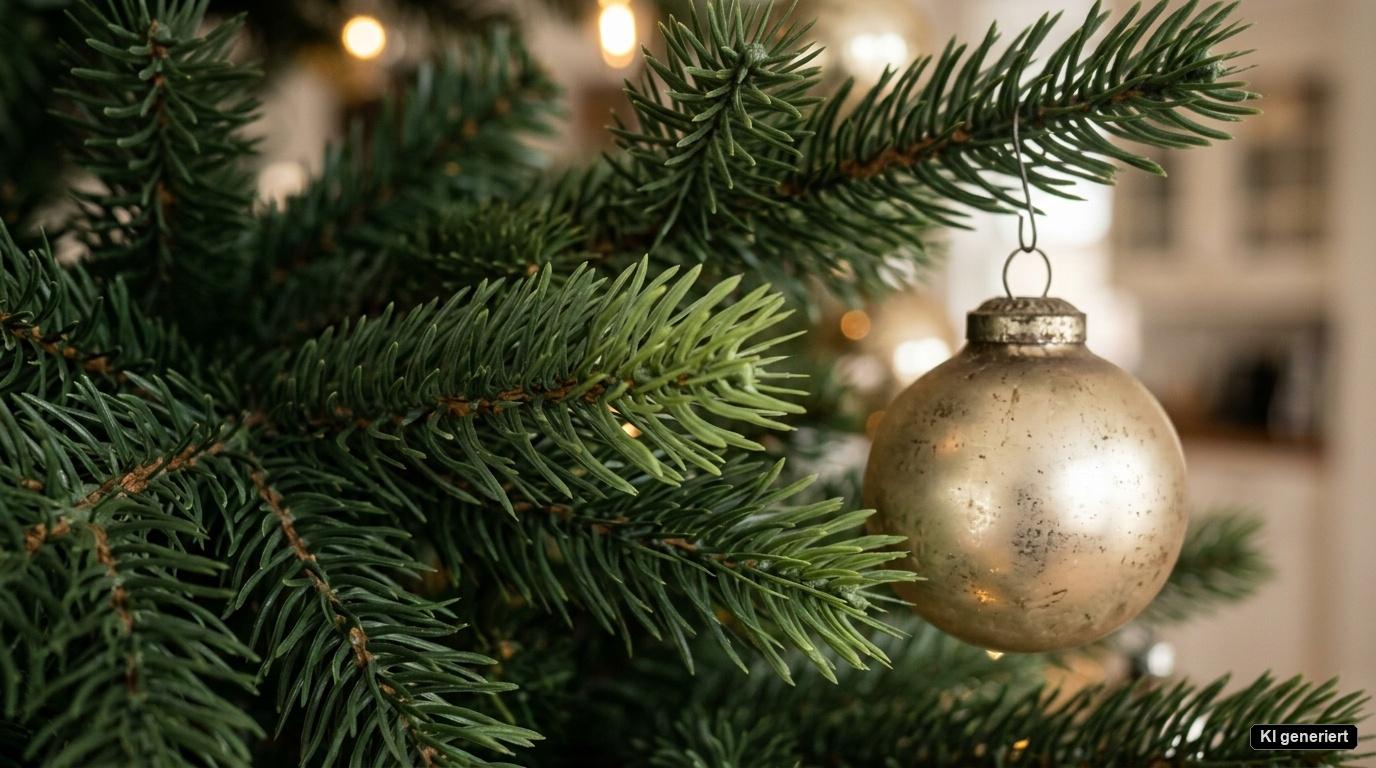 Detailaufnahme der naturgetreuen Spritzguss-Nadeln eines künstlichen Weihnachtsbaums in 145 cm mit matter grüner Oberflächenstruktur und dichter Zweigverzweigung Detailaufnahme der naturgetreuen Spritzguss-Nadeln eines künstlichen Weihnachtsbaums in 145 cm mit matter grüner Oberflächenstruktur und dichter Zweigverzweigung