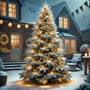 Everlands bietet auch verschiedene Arten von wetterfesten Outdoor-Weihnachtsbäumen an.