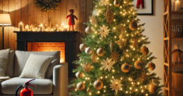 Auch zu Weihnachten steht die Sicherheit im Mittelpunkt. Mit der heutigen Technik sind künstliche Weihnachtsbäume stets sicherer geworden.