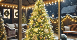 Einige künstliche Weihnachtsbäume eignen sich für den Vorgarten und Garten.