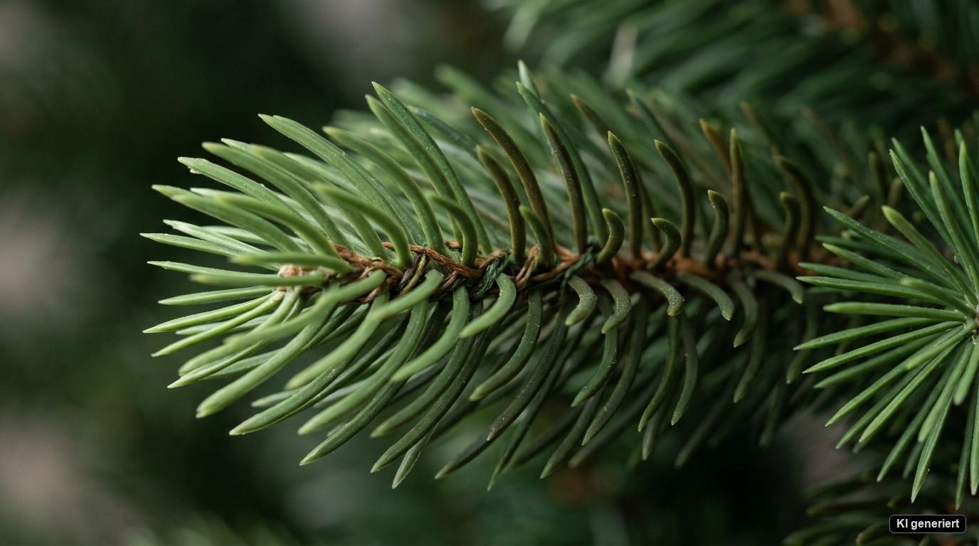 Künstlicher Weihnachtsbaum von VeriNatural im Detail mit naturgetreuen PE-Spritzguss-Nadeln und feinen Farbnuancen. Künstlicher Weihnachtsbaum von VeriNatural im Detail mit naturgetreuen PE-Spritzguss-Nadeln und feinen Farbnuancen.