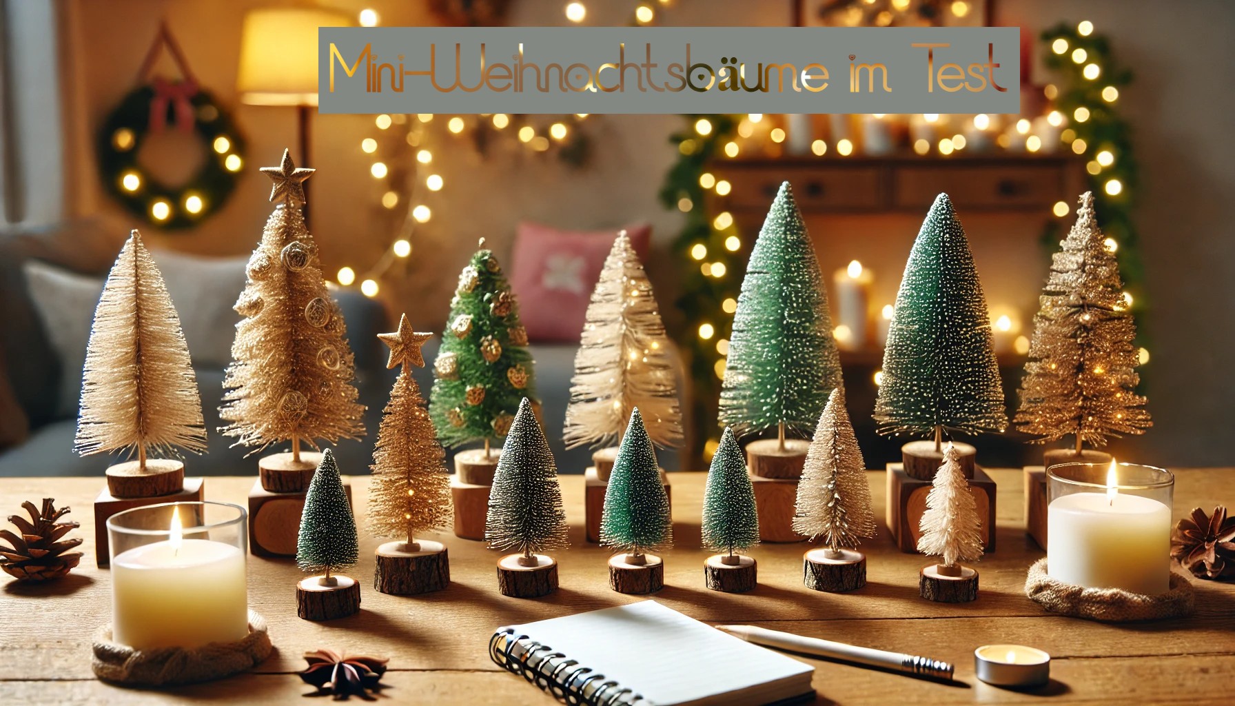 Mini Weihnachtsbäume im Test.